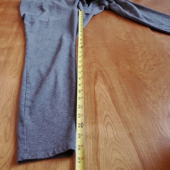 Lands End Starfish Mid Rise Knit Leggings XL 18 Gray 409530 Cotton Spandex - Picture 5 of 9